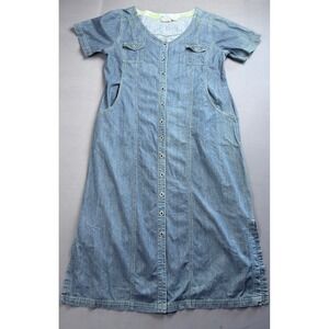 Erika Blue Denim Maxi Dress